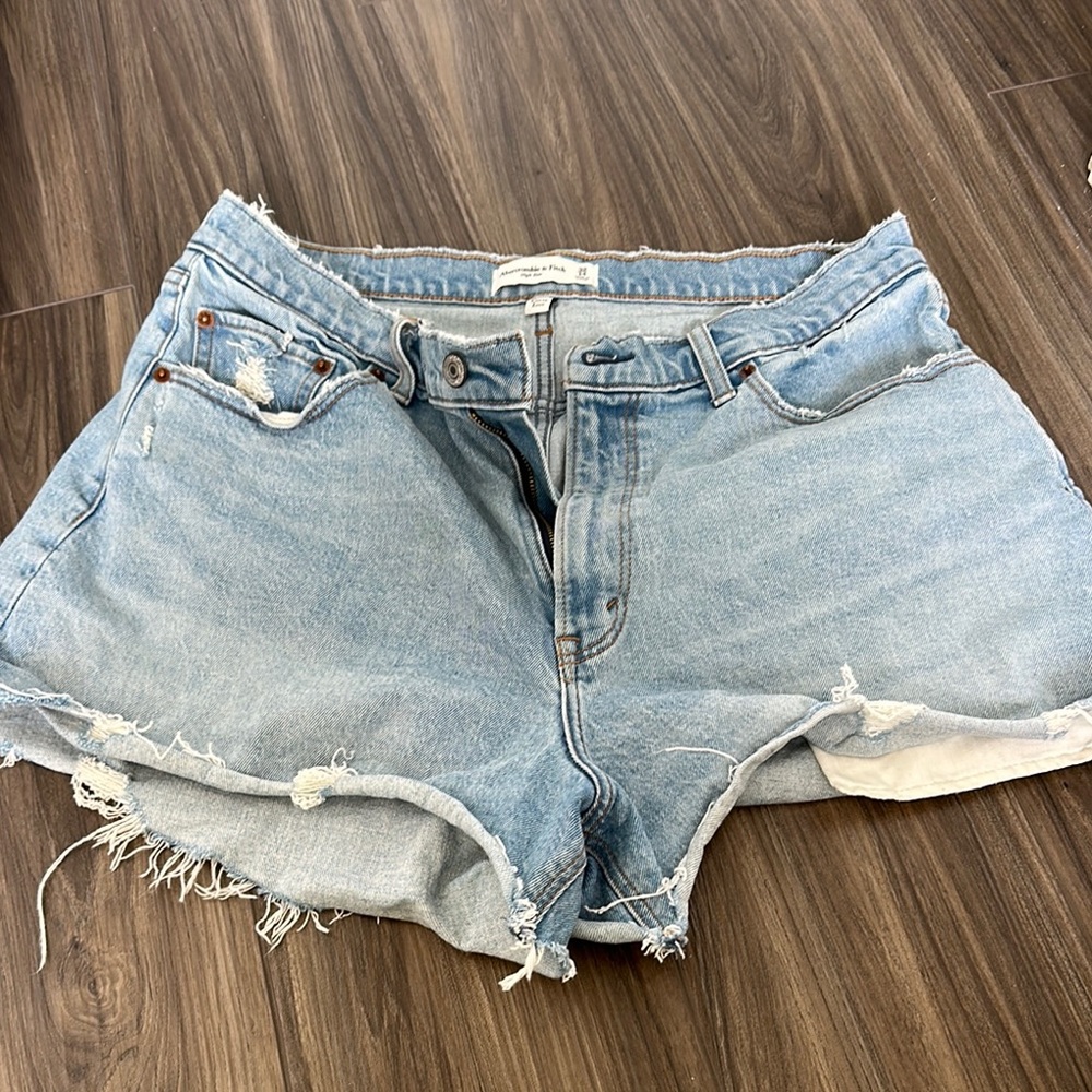Abercrombie & Fitch Distressed Denim Shorts